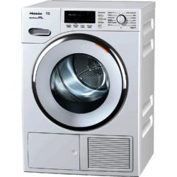 Miele TMG840WP 8kg Heat Pump Condenser Tumble Dryer in White with White Door